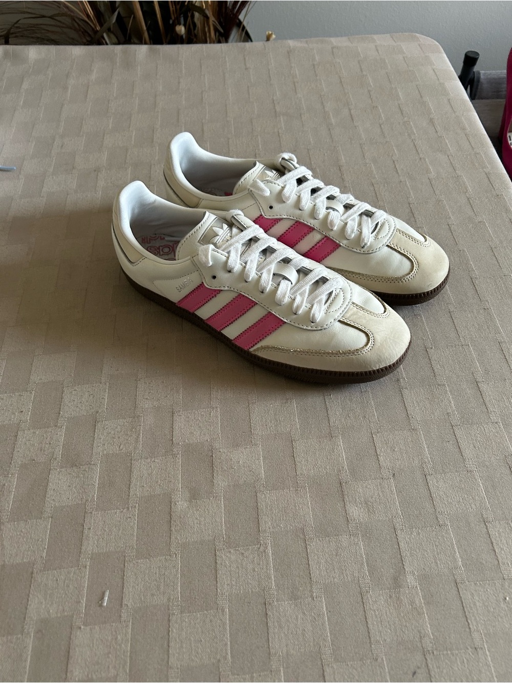 Adidas Samba OG Lucid Pink Sneakers - Cloud White/Rose Pink - Picture 5 of 15